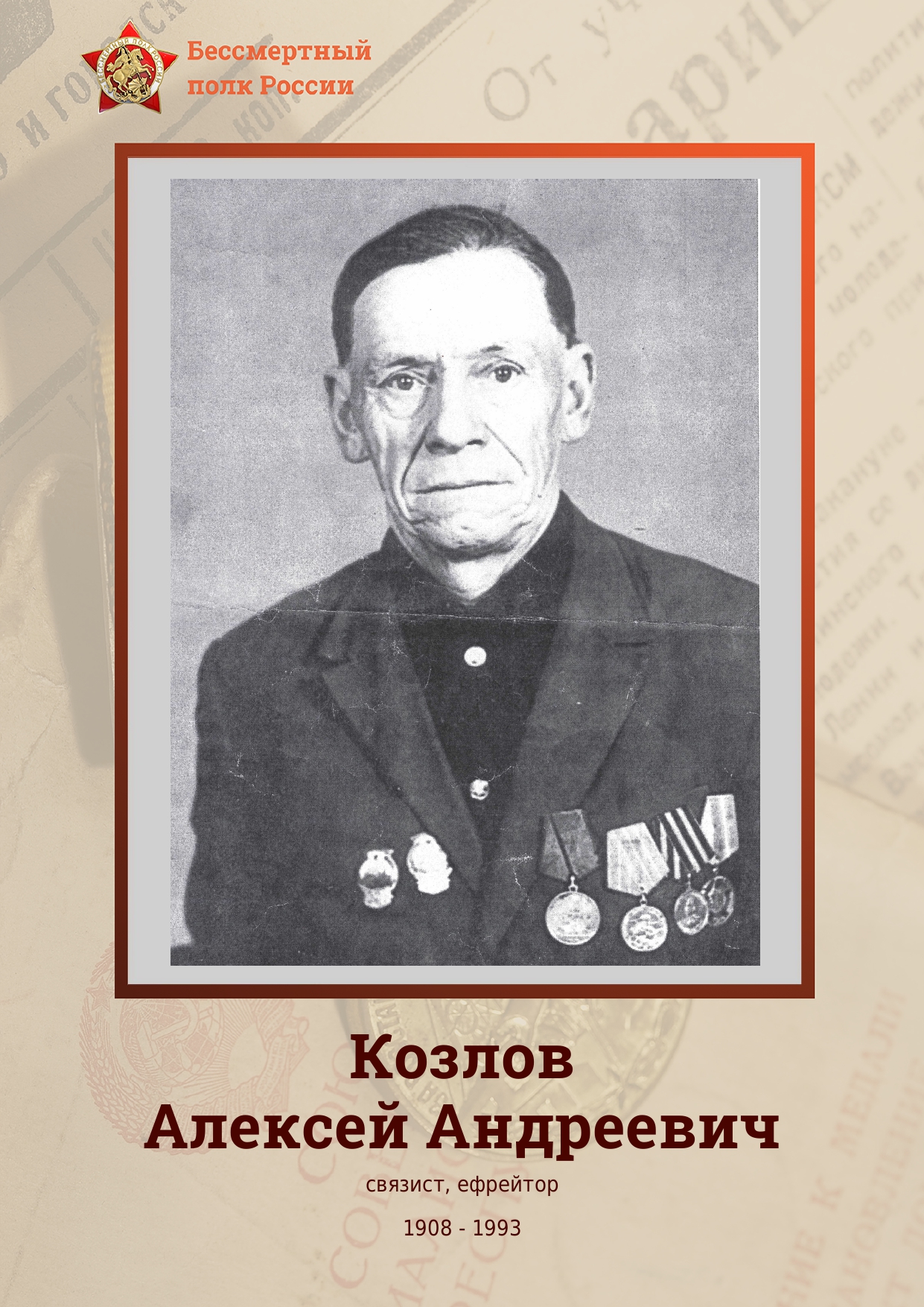 КОЗЛОВ Алексей Андреевич.